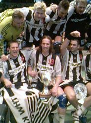 Nach dem Pokalsieg in Hamburg