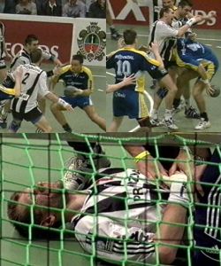 St�rmerfoul: Bjerre mit dem Kopf voran in Wislander