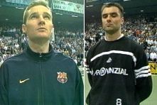 Die besten Sch�tzen vor dem Spiel: Links Urdangarin (5 Tore), rechts Perunicic (11)