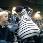 Heizte die Massen an: THW-Maskottchen Hein Daddel