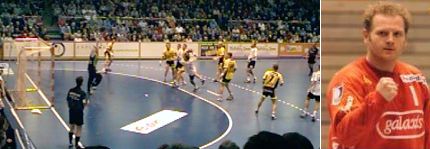 An ihm scheiterten die THW-Angreifer reihenweise: Goran Stojanovic.