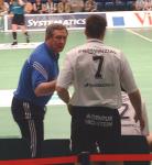 Mitte der 1. Hz. brachte Serdarusic (links) frische Kräfte, hier Bjerre (rechts). Mitte der 1. Hz. brachte Serdarusic (links) frische Kräfte, hier Bjerre (rechts).