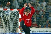 Henning Fritz kam in der 24. Minute f�r Mattias Andersson.