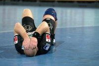 Entt�uschung nach dem Abpfiff bei Sigfus Sigurdsson.