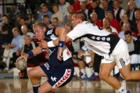 Schwerer Stand f�r Christian Zeitz im Hinspiel.