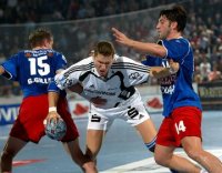 Sebastian Prei� kraftvoll bei der Arbeit.