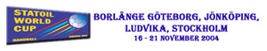 Der World Cup findet vom 16. bis 21. November in Schweden statt. Der World Cup findet vom 16. bis 21. November in Schweden statt.