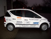 Seitenansicht des Wagens