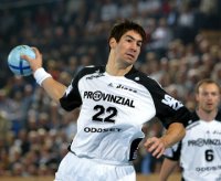 Nikola Karabatic beim Siebenmeter.