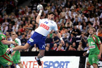 Bertrand Gille erzielte im ersten Halbfinale 6 Treffer. Bertrand Gille erzielte im ersten Halbfinale 6 Treffer.