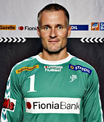 Routinier auf der Torh�ter-Position: Peter Henriksen