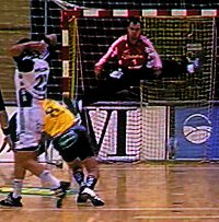 Thierry Omeyer gl�nzte mit 21 Paraden.