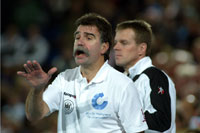 Heiner Brand war nur in der Anfangsphase unzufrieden mit seinem Team.