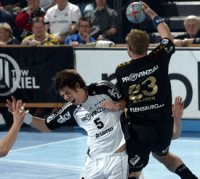 Kein Zentimeter wurde verschenkt: Kim Andersson gegen Joachim Boldsen. Kein Zentimeter wurde verschenkt: Kim Andersson gegen Joachim Boldsen.