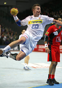 In bestechender Form: TBV-R�ckraumshooter Filip Jicha.