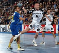 Henrik Lundstr�m war mit 10 Toren bester THW-Sch�tze.