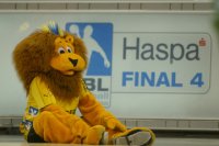 Der Krösti-Löwe am Boden. Der Krösti-Löwe am Boden.