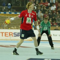 Hinterlie� einen starken Eindruck bei den WM-Spielen in Kiel: Nordhorns norwegischer Spielmacher B�rge Lund.