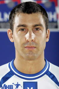 Linksau�en Michael Guigou wurde mit Frankreich 2006 Europameister.