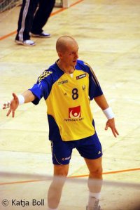 Ungewohnte Frisur: Johan Pettersson.