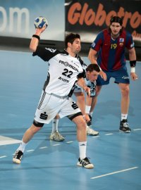 Kam nach einer starken Anfangsviertelstunde verletzt nur noch zu einem Siebenmeter zur�ck: Nikola Karabatic