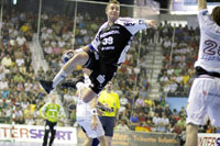 Filip Jicha erzielte im zweiten Durchgang drei wichtige Treffer f�r den THW.