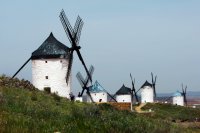 Die Windmühlen, gegen die "Don Quichote" einst ankämpfte. Die Windmühlen, gegen die "Don Quichote" einst ankämpfte.