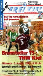 Am 6. August tritt der THW zu einem Testspiel bei der Bramstedter TS an. Am 6. August tritt der THW zu einem Testspiel bei der Bramstedter TS an.