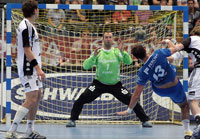 Thierry Omeyer �berzeugte mit insgesamt 17 Paraden.