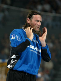 Die Nummer 1 im Tor von Melsungen: Mario Kelentric. Die Nummer 1 im Tor von Melsungen: Mario Kelentric.