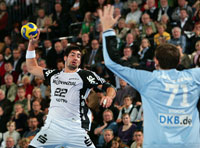 Nikola Karabatic spielte nur im  ersten Durchgang und erzielte dort vier Treffer.