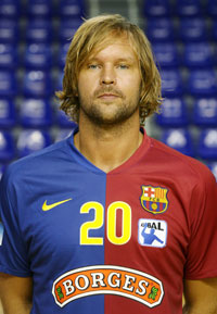 Ein Schwede als Abwehrchef: Magnus Jernemyr wechselte aus Göteborg nach Barcelona. Ein Schwede als Abwehrchef: Magnus Jernemyr wechselte aus Göteborg nach Barcelona.