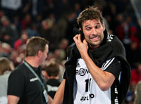 Hauptsache gewonnen: Stefan L�vgren erzielte drei Treffer gegen Nordhorn.