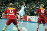 Die Essener Abwehr konnte Nikola Karabatic nicht am Torwurf hindern.
