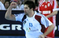 Jubel nach seinem Treffer zum 20:18: Nikola Karabatic.