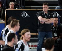 Wurde mit Sprechch�ren gefeiert: THW-Trainer Alfred Gislason.