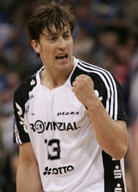 Marcus Ahlm - vier Treffer und unzählige erkämpfte Strafwürfe. Marcus Ahlm - vier Treffer und unzählige erkämpfte Strafwürfe.