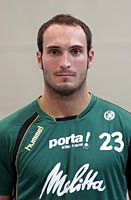 Linksaußen Aljoscha Schmidt ist mit 104/45 Treffern bester Mindener Torschütze bislang. Linksaußen Aljoscha Schmidt ist mit 104/45 Treffern bester Mindener Torschütze bislang.