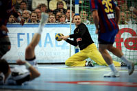 Danijel Saric entsch�rfte insgesamt 15 Kieler W�rfe.