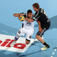 Daniel Narcisse beeindruckte ein weiteres Mal mit seiner Athletik und seinem Auge f�r die Mitspieler.