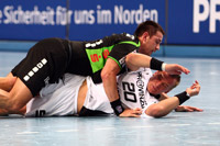 Christian Zeitz wurde oft fr�h und hart angegangen im ersten Durchgang.