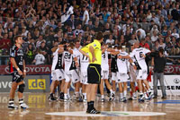 Zum siebten Mal in Folge Derbysieger: der THW Kiel.