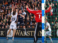 Petar Djordjic trumpfte �ber weite Strecken stark auf. Der Serbe erzielte sieben Treffer.