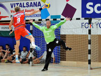 Auch im Finale mit einer grandiosen Leistung: Thierry Omeyer wurde zum besten Torh�ter des Turniers gek�rt.