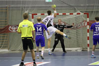 Marcus Ahlm war erneut nicht zu stoppen. Der Schwede erzielte sechs Treffer in 40 Minuten. Marcus Ahlm war erneut nicht zu stoppen. Der Schwede erzielte sechs Treffer in 40 Minuten.