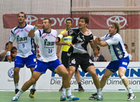 Marcus Ahlm erzielte zwei Treffer. Marcus Ahlm erzielte zwei Treffer.