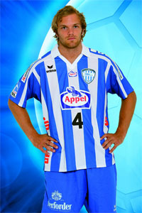 Ein Schwede im rechten Rückraum: Patrick Johansson. Ein Schwede im rechten Rückraum: Patrick Johansson.