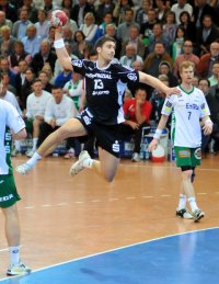 Marcus Ahlm erzielte drei Tore in der EWS-Arena. Marcus Ahlm erzielte drei Tore in der EWS-Arena.