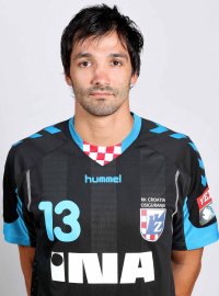 Einziger Ausländer im Team der Kroaten: Mittelmann David Spiler aus Slowenien. Einziger Ausländer im Team der Kroaten: Mittelmann David Spiler aus Slowenien.