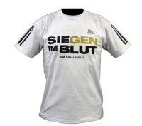 "SieGEN im Blut": das offizielle Shirt zum "Lufthansa Final Four" 2012. "SieGEN im Blut": das offizielle Shirt zum "Lufthansa Final Four" 2012.